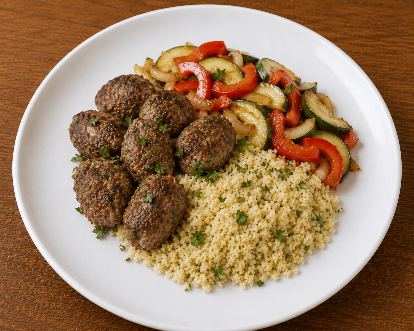Beef Kofta with Couscous