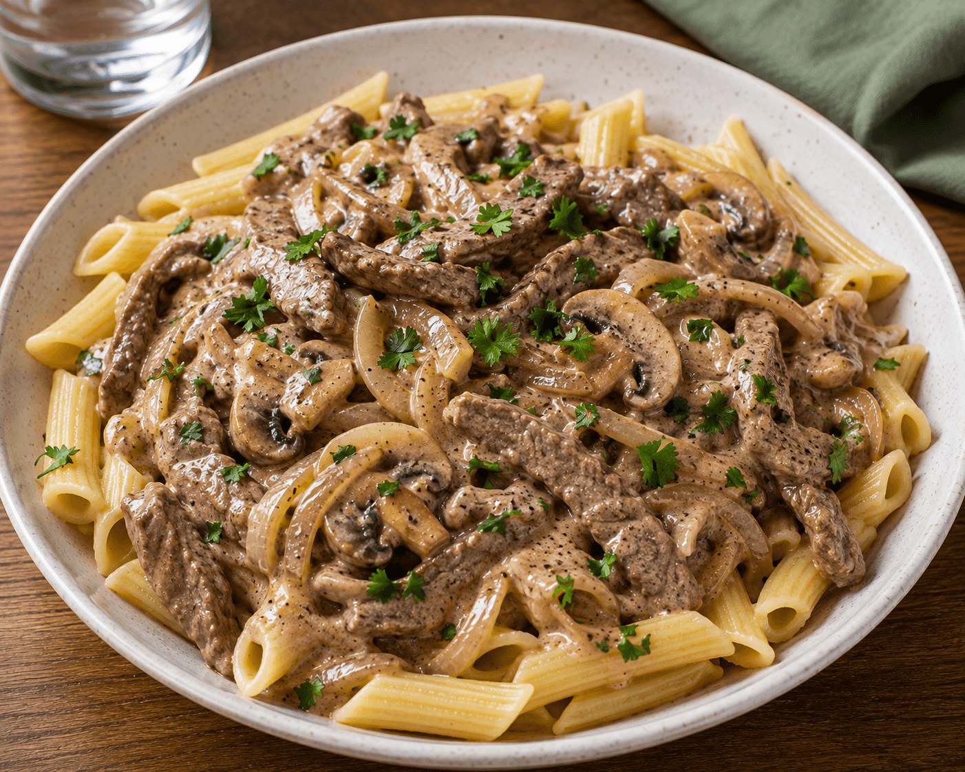 Beef Stroganoff with Pasta