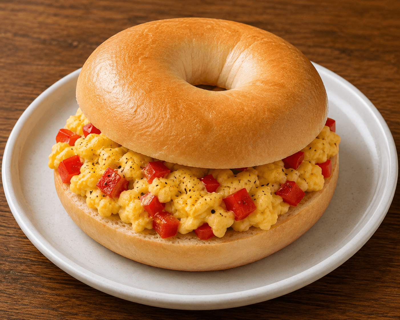 Egg & Pepper Breakfast Bagel