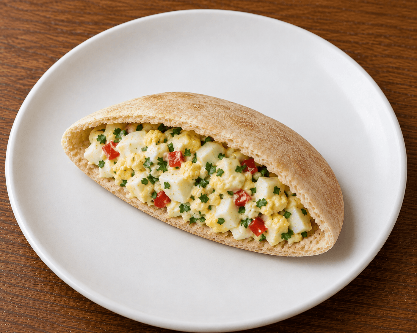 Spicy Egg Pitta Pocket